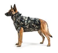 Luwint Dog Protective Armor Vest - Adjustable Anti-Bite Hunting Vest with Camouflage, Safeguard for Hounds in Hunting, Hiking & Training (Large)