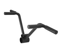 Luwint Multi-Grip T Bar Row Barbell Handle, Solid Steel V Straight Landmine Attachment, Fits 1 & 2 Inch Olympic Bars, Home Gym Equipment for Deadlift Squat Tricep Back Workout