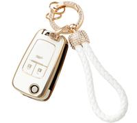 luwiscook Car Key Cover with Keychain Lanyard, 2 3 Buttons Smart Soft TPU Key Fob Protection Case Compatible with Vauxhall Opel Astra Insignia Vectra Zafira for Cruze Captiva