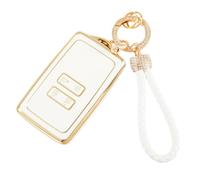 luwiscook Car Key Cover with Keychain Lanyard, 4 Buttons Smart Soft TPU Key Fob Protection Case Compatible with Renault Clio Megane Koleos Kadjar Talisman Captur Espace Dacia Duster