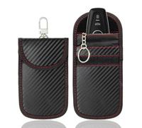 luwiscook Faraday Pouch for Car Keys, 2Pcs Faraday Bag - Car Key Signal Blocking Bag RFID Blocker Pouch for Car Security, Anti-Theft Remote Entry Keyless Fobs Protection
