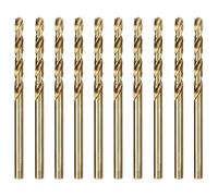 luwiscook HSS 5% Cobalt Jobber Drill Bit Set, 10pcs 3.5mm M35 Twist Drill Bits, 135° for Stainless Steel, Hard Metals, Cast Iron, Aluminium and Copper, Stored in A Plastic Box