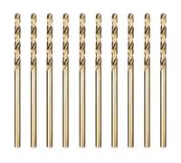 luwiscook HSS Cobalt Jobber Drill Bit, 10pcs 2mm M35 HSS Cobalt Jobber Twist Drill Bit Set for Drilling Stainless Steel, Hard Metals, Cast Lron, Aluminium and Copper