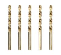 luwiscook HSS Cobalt Jobber Drill Bit, 5pcs 6mm M35 HSS Cobalt Jobber Twist Drill Bit Set for Drilling Stainless Steel, Hard Metals, Cast Lron, Aluminium and Copper