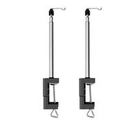 Luwqceu 2 Pack Rotary Tool Round Grinder Telescopic Hanging Stand Holder with Table Clamp, Flex Shaft Hanger Stand Tool Easy to Use