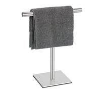 Luwqceu Hand Towel Holder Stand for Bathroom Vanity Stainless Steel Standing Towel Rack Stand Towel Bar for Bathroom -Silver Easy Install Easy to Use