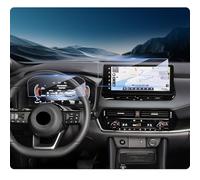 LUWU 2 Pieces Compatible with Nissan Qashqai J12 X-Trail T33 e-Power 2022-2024 2025 NissanConnect 12.3 Inch Navigation + Dashboard Protective Film 9H Anti-Scratch Tempered Glass Film