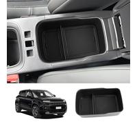 LUWU Compatible with Jeep Avenger 2023 2024 2025 EV Hybrid Car Centre Console Armrests Storage Box Glove Box Organiser with Non-Slip Mat Avenger 2024 2025 Accessories