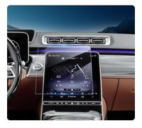 LUWU Compatible with Mercedes-Benz EQE SUV/S-Class W223 2021-2025 2026 Navigation Protective Film 12.8" MBUX Touchscreen Tempered Glass Screen Protector 9H Anti-Scratch Benz EQE SUV Accessories