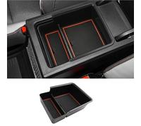 LUWU Compatible with MG 4 EV MG4 Electric 2022-2024 2025 Centre Console Storage Box UK Car MG4 Armrest Organiser Tray Glove Box with Non-Slip Mat MG 4 EV Interior Accessories (Oranger)