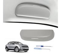 LUWU Compatible with VW T-ROC/Seat Ateca Seat Leon MK4 Cuprα Formentor/Kodiaq Karoq/F-or-d Focus MK4 Sunglasses Holder Glasses Case Storage Box Organiser Accessories (Grey)