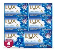 LUX Aqua Sparkle Soap Bar, Floral Musk & Mint Oil, For Invigorated Fragrant Skin, 80g (6 Pack)