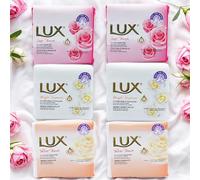 Lux beauty soap Bundle: 2 x Lux Bright Impress (3x80g), 2 x Lux Velvet Touch (3x80g), 2 x Lux Soft Touch (3x80g) - Total 18 Bars for Radiant, Smooth, and Fragrant Skin