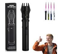 Lux Blazze Lighter, Luxblazze Plasma Lighter, Adjustable Windproof Torch Lighter with Safety Lock, High-Heat Outdoor Flame for Camping, BBQ, Candles, Welding, Baking, Outdoor Cooking (Black)