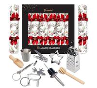 Lux Christmas Crackers Pack 6 x 14.5” Berries & Robin w/Supreme contents + selfie props.