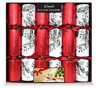 Lux Christmas Crackers Traditional Foliage pack 6x14.5" w/supreme contents + pack of Bingo Cards.