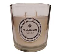 Lux Collection Pomegranate Scented Candle, Exotic Rich & Fruity, 2 Wicks