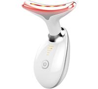 Lux Cove 7-in-1 LED Neck Massager, Lifting Device for Face & Neck Care (White)