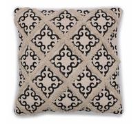 Lux Criss-Cross & Print Cotton Cushion Cover 45X45Cm - Indian Decor
