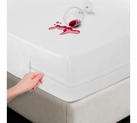 LUX Décor Queen Zippered Mattress Encasement - Bed Bug Proof 100% Waterproof - 14 Inches Deep Mattress Protector - Breathable, Noiseless & Soft 6 Sided Cover - 60X80