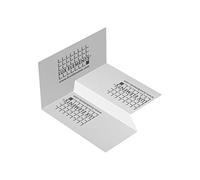 LUX ELEMENTS LDRYZ2105.R Dry-DBIE LINE L, Inner Corner Right for one-Sided Gradient, White