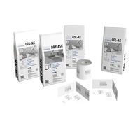 LUX ELEMENTS Medium Mounting Set for Shower Floors TUB-KIT UNI GK I 3 x 5 kg Adhesive + 3.5 kg Sealing Spatula + 10 m Sealing Tape + 2 x Sealing Tape Inner Corners