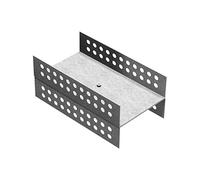 LUX ELEMENTS Mont-H Mounting Aid for Connecting 2 x 80 mm Building Plates I Mounting Aid H Shape Made of Galvanised Metal I for Extending Walls Pack of 4