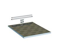 LUX ELEMENTS Ready to Tile, TUB-LINE R1 1200/900 (750) LTUBE94004, Gray, 120 x 90 cm