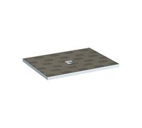 LUX ELEMENTS TUB-MR 1200/900 LTUBE10702 Waterproof Shower Tray, Ready to Tile, Size 120 x 90 cm, Grey