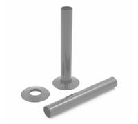 Lux Heat Anthracite Grey 18mm X 130mm Radiator Pipe Sleeving Kit