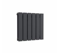 Lux Heat Anthracite Grey Flat Horizontal Double Panel Designer Radiator 400mm (H) x 420mm (W)