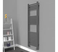 Lux Heat Anthracite Grey Ladder Towel Radiator 1200mm (H) x 400mm (W)
