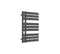 Lux Heat Anthracite Grey Open-Flat Designer Towel Radiator 800mm (H) X 600mm (W)