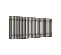 Lux Heat Bare Metal Lacquer Horizontal 3 Column Traditional Radiator 500mm (H) x 1370mm (W)