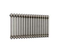 Lux Heat Bare Metal Lacquer Horizontal 3 Column Traditional Radiator 500mm (H) x 785mm (W)