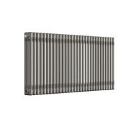 Lux Heat Bare Metal Lacquer Horizontal 3 Column Traditional Radiator 600mm (H) X 1370mm (W)