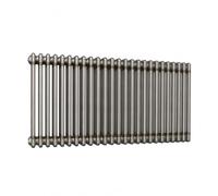 Lux Heat Bare Metal Lacquer Horizontal 4 Column Traditional Radiator 600mm (H) x 1370mm (W)