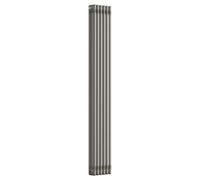 Lux Heat Bare Metal Lacquer Vertical 3 Column Traditional Radiator 1800mm (H) X 290mm (W)