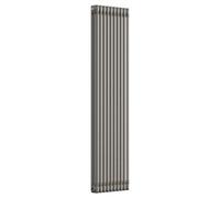 Lux Heat Bare Metal Lacquer Vertical 3 Column Traditional Radiator 1800mm (H) X 470mm (W)
