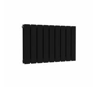 Lux Heat Black Flat Horizontal Double Panel Designer Radiator 400mm (H) x 630mm (W)