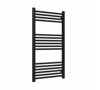 Lux Heat Black Ladder Towel Radiator 1000mm (H) X 500mm (W)