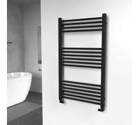 Lux Heat Black Ladder Towel Radiator 1000mm (H) x 600mm (W)