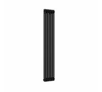 Lux Heat Black Vertical 2 Column Traditional Radiator 1500mm (H) x 290mm (W)