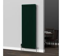 Lux Heat British Racing Green Vertical 3 Column Traditional Radiator 1500mm (H) X 560mm (W)