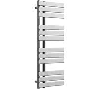 Lux Heat Chrome Open-Flat Designer Towel Radiator 1180mm (H) x 500mm (W)