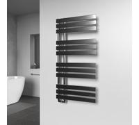 Lux Heat Chrome Open-Flat Designer Towel Radiator 1180mm (H) x 600mm (W)