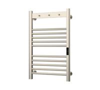 Lux Heat Dry Electric Smart Wifi Stainless Steel Towel Radiator Brushed Nickel 800 mm X 500 mm