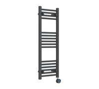 Lux Heat Electric Anthracite Grey Ladder Towel Radiator 1000mm (H) X 400mm (W)