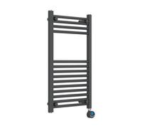 Lux Heat Electric Anthracite Grey Ladder Towel Radiator 800mm (H) X 500mm (W)