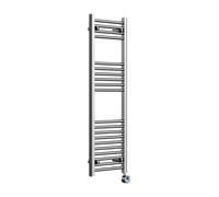 Lux Heat Electric Chrome Ladder Towel Radiator 1200mm (H) X 400mm (W)